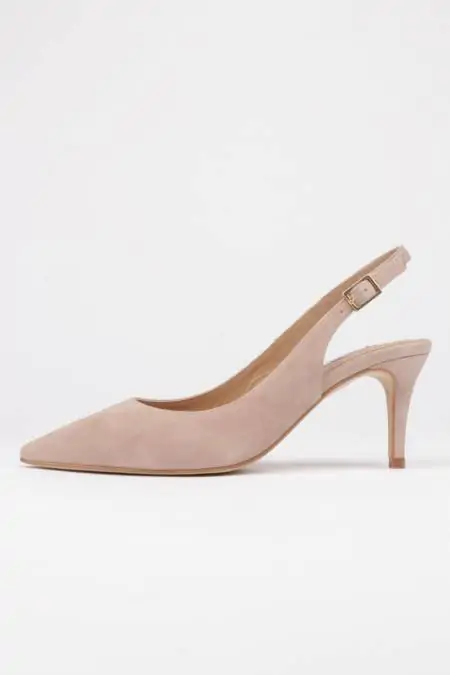 Nude on sale suede slingback