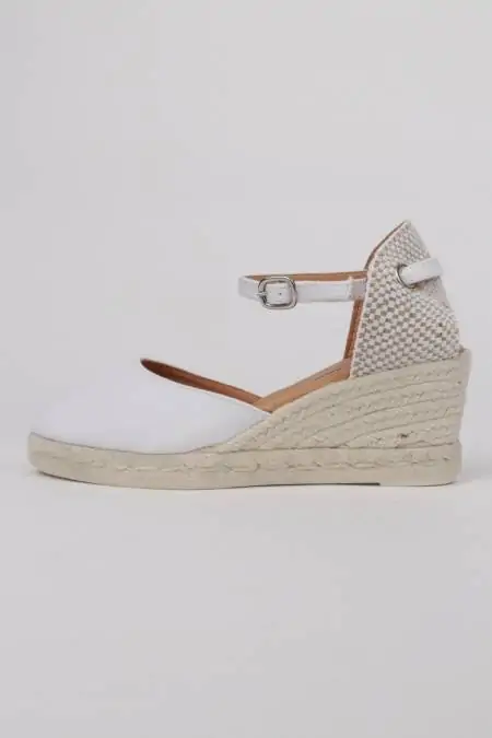 White espadrilles wedge 7...
