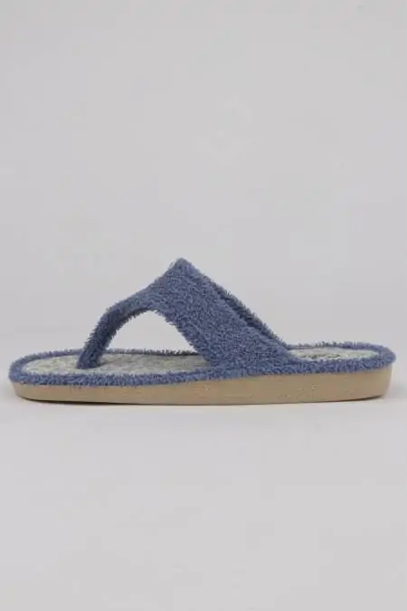 Light blue towel flip flop...