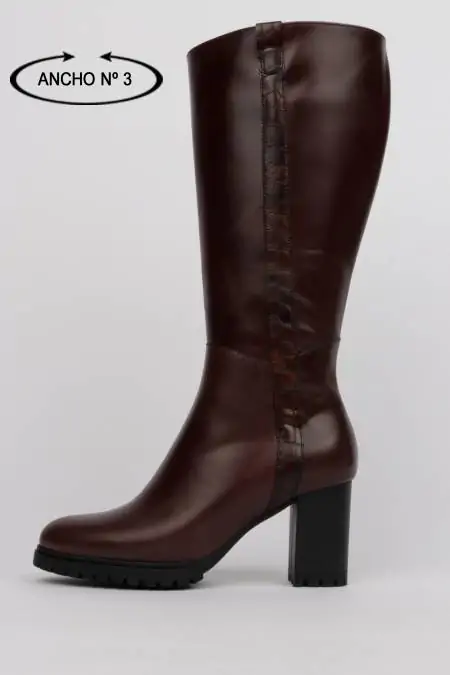 Botas marrones mujer - Botas altas mujer - BOTAS ANCHO 6