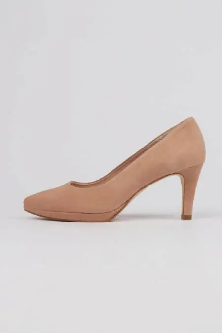 Nude platform shoes