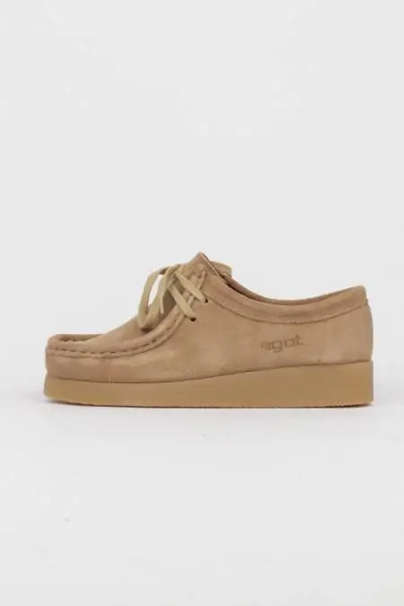 Wallabee camel suede