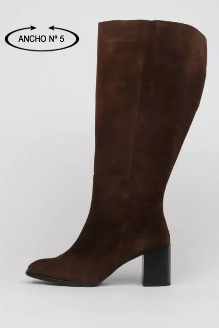 Brown high boots wide leg XXXL