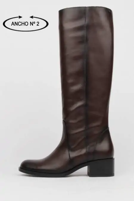 Botas altas marrones tacón...