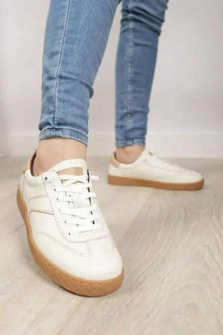 Woman sneakers white-off...