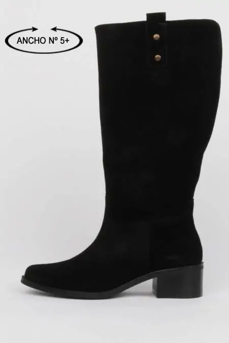 High boots black suede low...