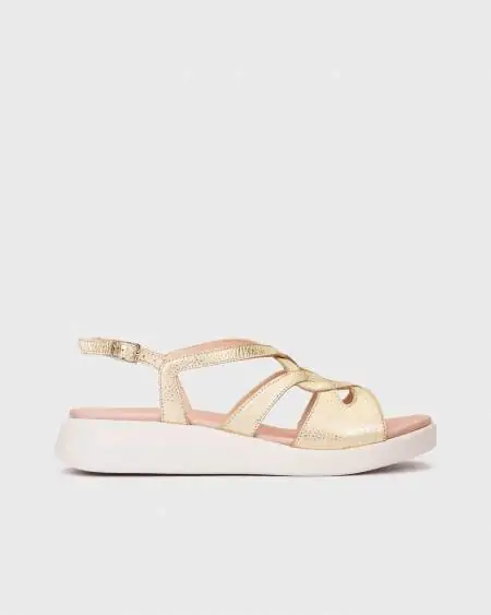 Wonders sandals golden...