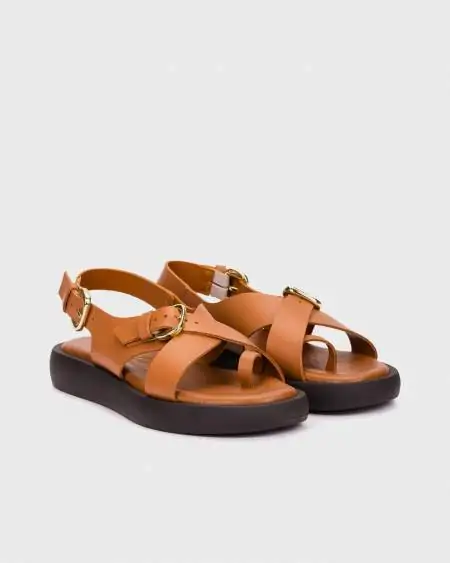 Sandalias planas color...