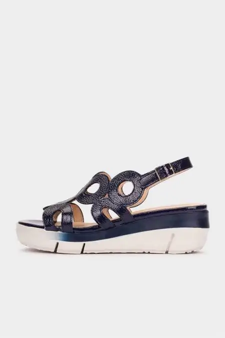Wonders wedge sandals blue...