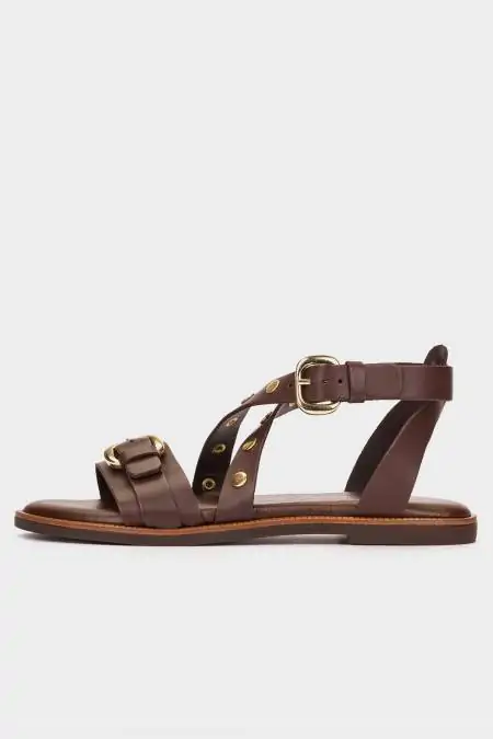 Wonders brown flat sandals...