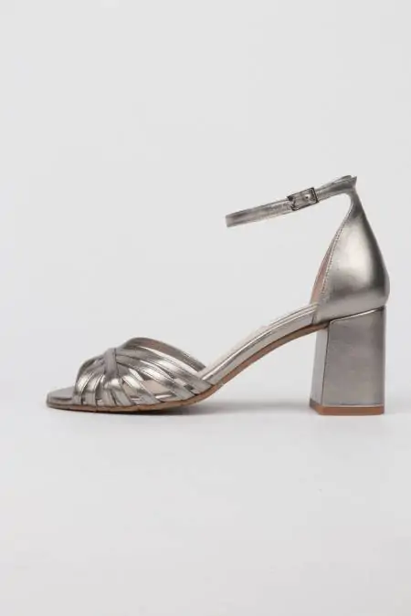 Silver dress sandals...