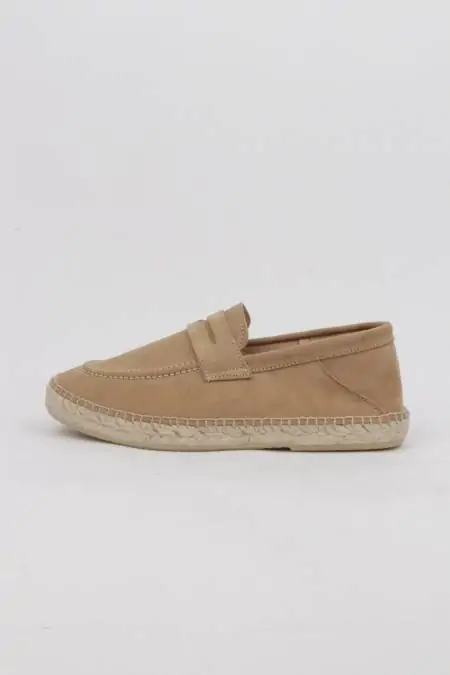 Men's espadrilles camel suede