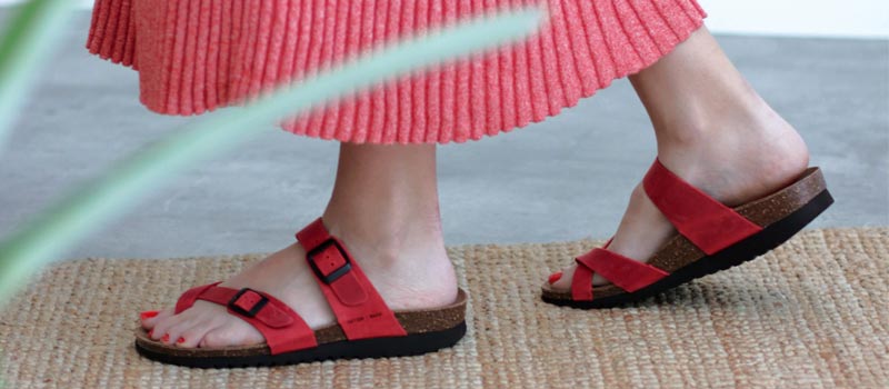 chanclas piel Interbios
