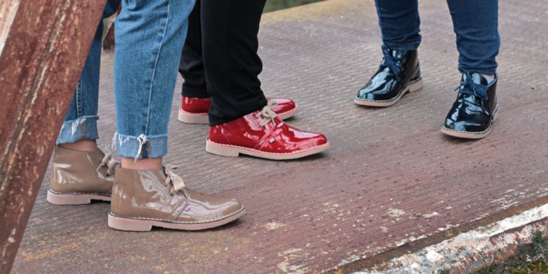 Desert boots patent leather colors