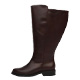Flat high boots wide leg 5XL brown color